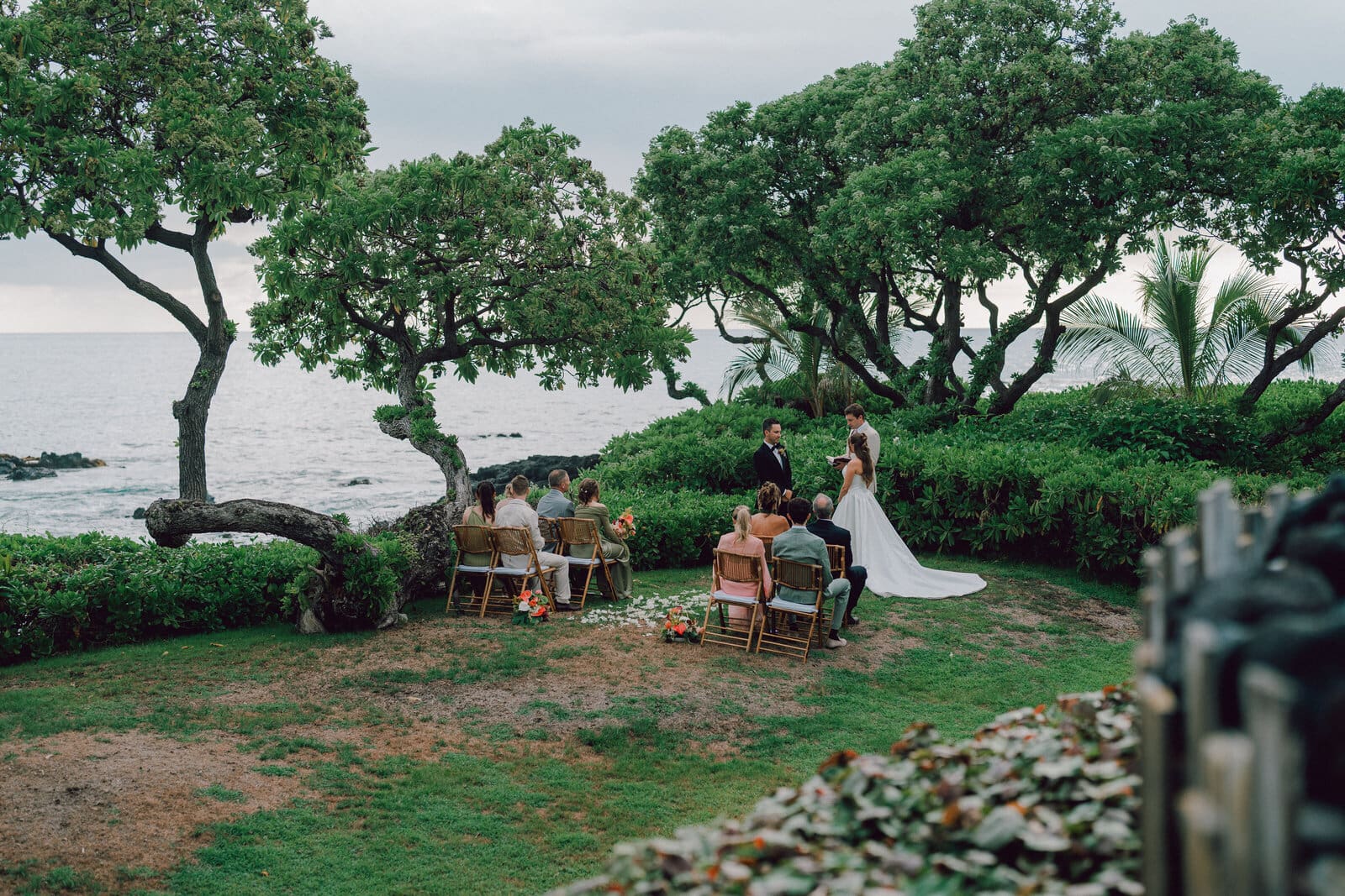 Kaitlyn and Jake wedding at a private estate in Kona, Hawaiʻi, photographed by Corey McCarley